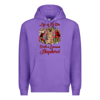 Purple Christmas life is better with a german shepherd Premium Hoodie - JahusDesignShop