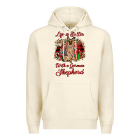 Sandshell Christmas life is better with a german shepherd Premium Hoodie - JahusDesignShop
