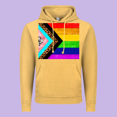Pride Flag Vintage Hoodie Designed By Adodesignshop