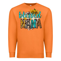 Carrot blessed nana with sunflowers Premium Sweatshirt - texasbilliewilder