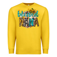 Lemon blessed nana with sunflowers Premium Sweatshirt - texasbilliewilder