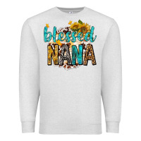 Oatmeal Heather blessed nana with sunflowers Premium Sweatshirt - texasbilliewilder