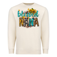 Sandshell blessed nana with sunflowers Premium Sweatshirt - texasbilliewilder