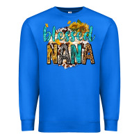 True Royal blessed nana with sunflowers Premium Sweatshirt - texasbilliewilder