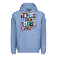 Colony Blue teach your heart out Premium Hoodie - AdoDesignShop