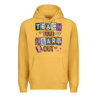 Mustard teach your heart out Premium Hoodie - AdoDesignShop