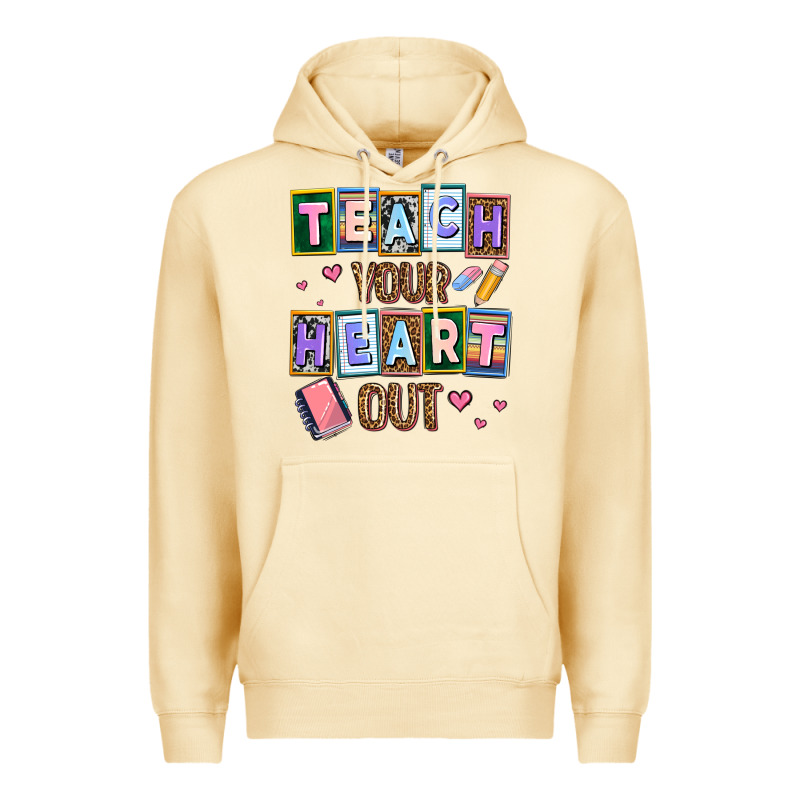 Teach Your Heart Out Premium Hoodie by AdoDesignShop | Teevron