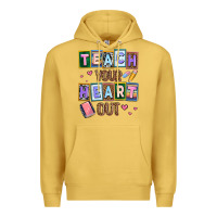 Antique Gold teach your heart out Premium Hoodie - AdoDesignShop