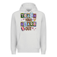 Dove Grey teach your heart out Premium Hoodie - AdoDesignShop
