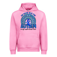 Fuchsia Pink we wear blue for autism accept understand love Urban Hoodie - Artiststas