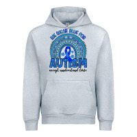 Heather Grey we wear blue for autism accept understand love Urban Hoodie - Artiststas