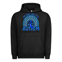 Pigment Black we wear blue for autism accept understand love Urban Hoodie - Artiststas