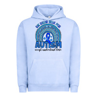 Pigment Grape Ice we wear blue for autism accept understand love Urban Hoodie - Artiststas