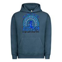 Pigment Midnight Navy we wear blue for autism accept understand love Urban Hoodie - Artiststas