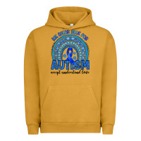Pigment Peanut Butter we wear blue for autism accept understand love Urban Hoodie - Artiststas