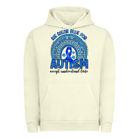 Pigment Pistachio we wear blue for autism accept understand love Urban Hoodie - Artiststas