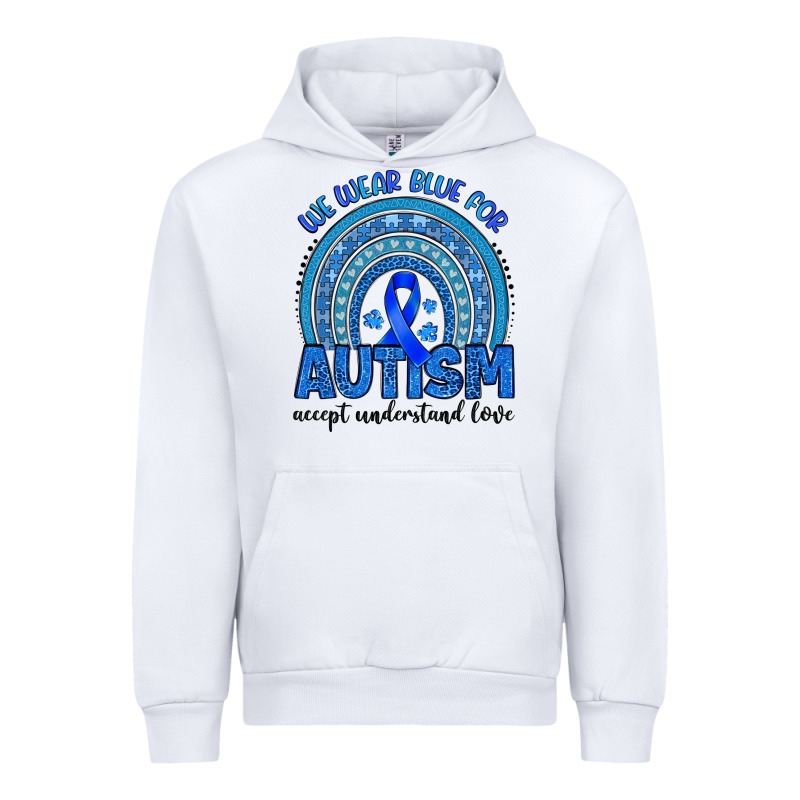We Wear Blue For Autism Accept Understand Love Urban Hoodie by Artiststas | Teevron