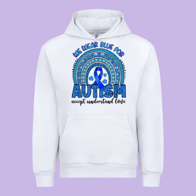 We Wear Blue For Autism Accept Understand Love Urban Hoodie Designed By Artiststas