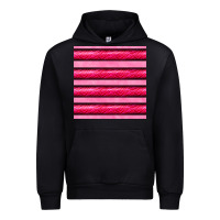 Black valentines day zebra stripes seamless pattern Urban Hoodie - BundleAndBundleShop