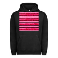 Pigment Black valentines day zebra stripes seamless pattern Urban Hoodie - BundleAndBundleShop