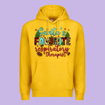 Santa S Favorite Respiratory Therapist Premium Hoodie Designed By Jahusdesignshop