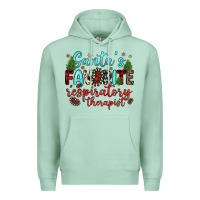Seafoam santa s favorite respiratory therapist Premium Hoodie - JahusDesignShop