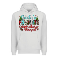 Dove Grey santa s favorite respiratory therapist Premium Hoodie - JahusDesignShop