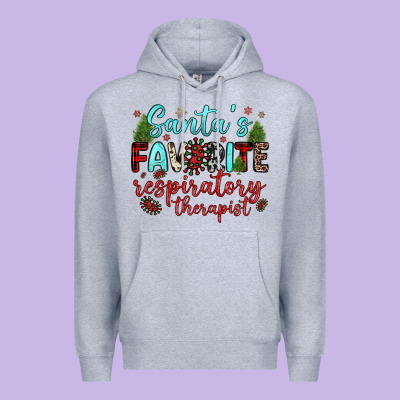 Santa S Favorite Respiratory Therapist Premium Hoodie Designed By Jahusdesignshop