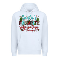 White santa s favorite respiratory therapist Premium Hoodie - JahusDesignShop