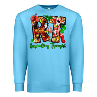 Ocean Blue christmas respiratory therapist Premium Sweatshirt - Zillion Design Studio