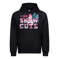 Black i am snow cute Urban Hoodie - AdoDesignShop