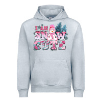 Heather Grey i am snow cute Urban Hoodie - AdoDesignShop