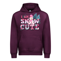 Mauve Wine i am snow cute Urban Hoodie - AdoDesignShop