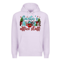 Lilac santa s favorite office staff Premium Hoodie - JahusDesignShop