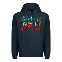 Navy santa s favorite office staff Premium Hoodie - JahusDesignShop