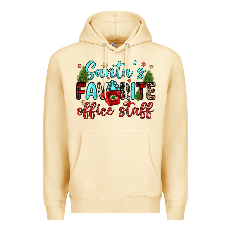 Santa S Favorite Office Staff Premium Hoodie by JahusDesignShop | Teevron