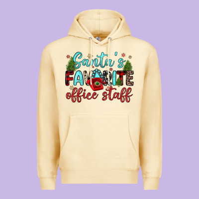 Santa S Favorite Office Staff Premium Hoodie Designed By Jahusdesignshop