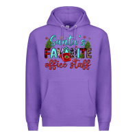 Purple santa s favorite office staff Premium Hoodie - JahusDesignShop