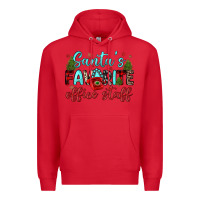 Red santa s favorite office staff Premium Hoodie - JahusDesignShop