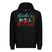 Black santa s favorite office staff Premium Hoodie - JahusDesignShop