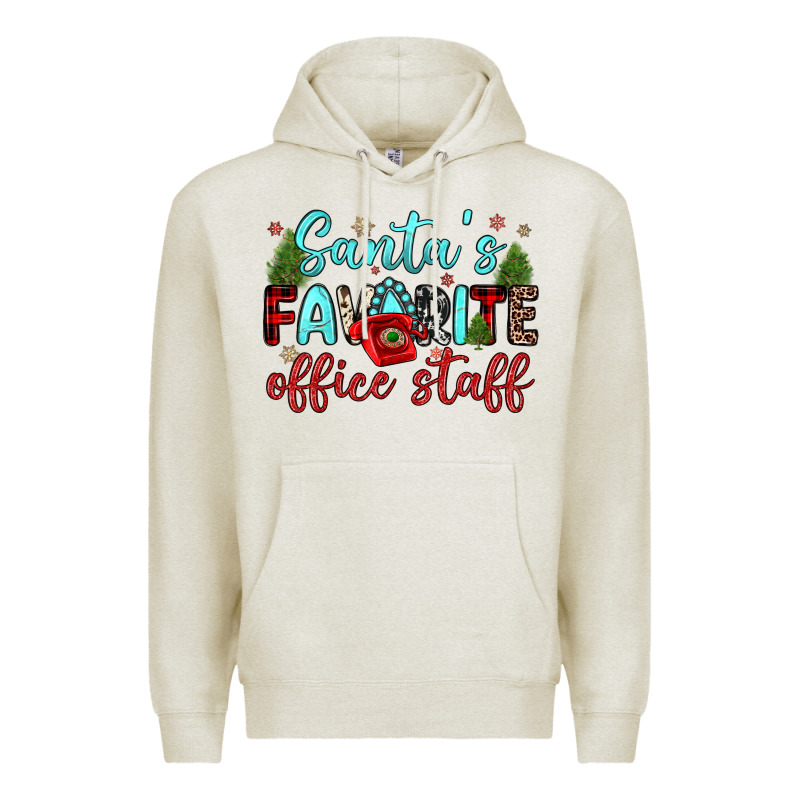 Santa S Favorite Office Staff Premium Hoodie by JahusDesignShop | Teevron