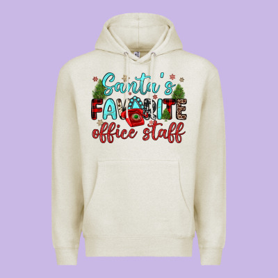 Santa S Favorite Office Staff Premium Hoodie Designed By Jahusdesignshop