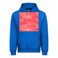 Cobalt valentines day xoxo seamless pattern Urban Hoodie - BundleAndBundleShop