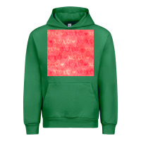 Emerald valentines day xoxo seamless pattern Urban Hoodie - BundleAndBundleShop