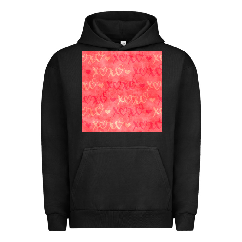 Valentines Day Xoxo Seamless Pattern Urban Hoodie by BundleAndBundleShop | Teevron