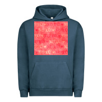 Pigment Midnight Navy valentines day xoxo seamless pattern Urban Hoodie - BundleAndBundleShop
