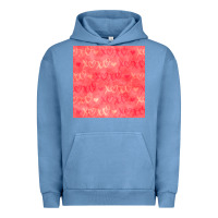 Pigment Pebble Blue valentines day xoxo seamless pattern Urban Hoodie - BundleAndBundleShop