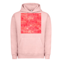 Pigment Salmon valentines day xoxo seamless pattern Urban Hoodie - BundleAndBundleShop