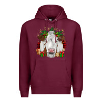 Burgundy christmas simmental Premium Hoodie - JahusDesignShop