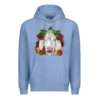 Colony Blue christmas simmental Premium Hoodie - JahusDesignShop